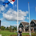 Raising the Dutch flag at Jacobs Hoeve